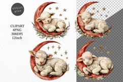 Sheep Clipart, Easter Clipart, Whimsical Clipart, Product Image 1