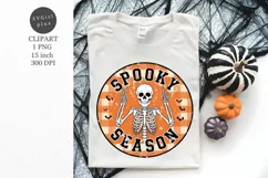 Spooky clipart, Halloween clipart, Skeleton Sublimation Product Image 1