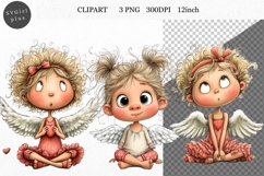 Angel Clipart, Love Clipart, Whimsical Clipart Product Image 1