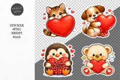 Valentines day sticker, Love sticker, Product Image 1