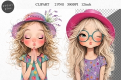 Girl PNG, Girl Clipart, Whimsical Clipart Product Image 1