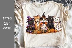 Halloween PNG, Halloween Cats PNG Product Image 1