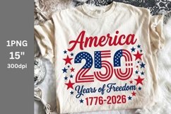 Patriotic PNG, USA PNG, 4th of July, 250 years PNG Product Image 1