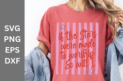 If The Stars SVG, Stars Worship PNG, Christian Quote Design, Product Image 3