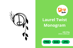 Laurel Twist Monogram Product Image 1