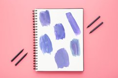 Blue Watercolor splash clipart Product Image 4