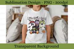 Halloween Little Ghoul Gang Hand Drawn Png Design Product Image 5