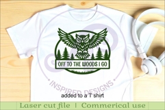 Owl Name Sign SVG for Laser cutting Product Image 4