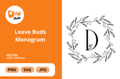 Leave Buds Monogram Product Image 1