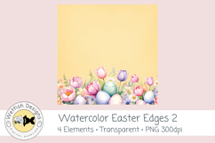 Watercolor PNG 300dpi Easter Edges 2 Product Image 5
