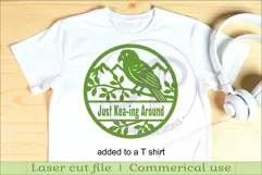 Kea New Zealand bird themed name sign svg laser Product Image 4