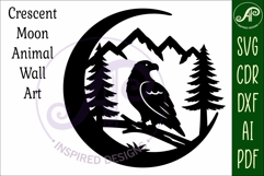 Crescent Moon Eagle animal wall sign Product Image 4