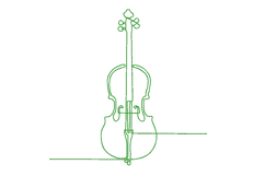 Cello Machine Embroidery Design Product Image 1