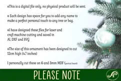 Lacrosse shirt Christmas Ornament SVG laser cut Product Image 4