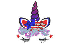 Unicorn Machine embroidery Design Product Image 1