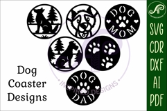 Dog lovers Coasters, laser cut out 1 Product Image 4