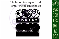 Sports balls Key holders for metal and laser cutting Product Image 4