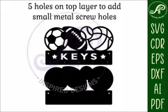 Sports balls Key holders for metal and laser cutting Product Image 4