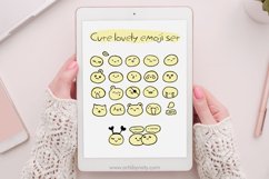 Cute lovely emoji set SVG illustration. Product Image 3