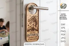 RPG Door Hanger Laser Cut. Door Knob Hanger SVG Product Image 1