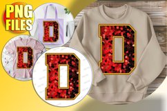 D Doodle Letter Style Print Creative Christmas Design! Product Image 1