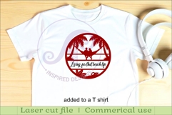 Couple in hammock at beach themed name sign svg laser Product Image 4