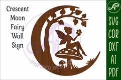 Crescent Moon Fairy wall sign Product Image 4