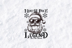 North Pole Legend Santa Christmas T-Shirt Design SVG Product Image 2