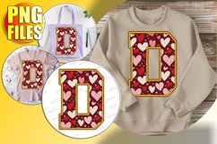 D Doodle Letter Valentine Loving Whimsical Icon! Product Image 1