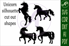 Unicorn Silhouette laser cut wall art Product Image 4