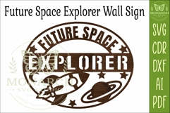 Future Space Explorer SVG | Kids Space Bedroom Wall Sign Las Product Image 4