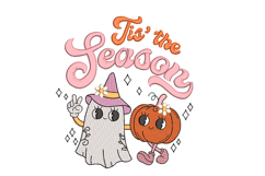 Tis the season, Pumpkin, Ghost. Embroidery design Product Image 1