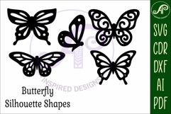 Butterfly silhouettes laser cut out 2 Product Image 4