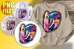 D Doodle Letter Valentine Bright Festive Spirit! Product Image 1