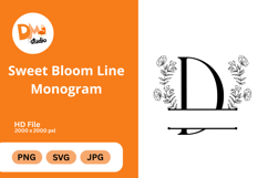 Sweet Bloom Line Monogram Product Image 1