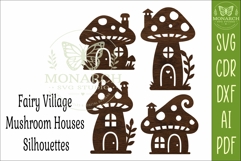Fairy Village SVG . Fantasy house silhouettes 1 Product Image 4
