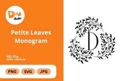Petite Leaves Monogram Product Image 1