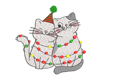 Christmas Cats, Machine Embroidery Design Product Image 1