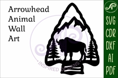 Arrowhead Bison animal wall sign Product Image 4