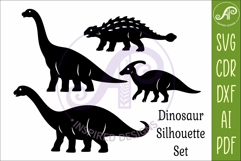 Dinosaur SVG Design for Laser Cutting, Jurassic Dino 2 Product Image 4