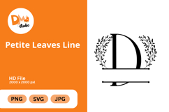 Petite Leaves Line Monogram Product Image 1