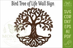 Bird Tree of Life SVG, Elegant Nature Wall Art Laser Cut Product Image 4