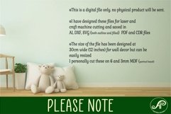 Merry Christmas wall art sign, SVG file. Product Image 4