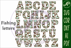 Fishing Alphabet SVG Fish Letters Product Image 4