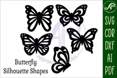 Butterfly silhouettes laser cut out 1 Product Image 4
