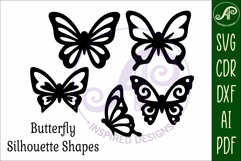 Butterfly silhouettes laser cut out 3 Product Image 4