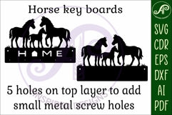 Farm Horses Key holder designs Product Image 4