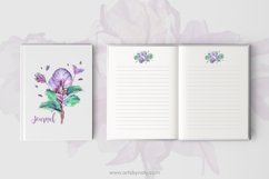 Lilac Watercolor Flowers for Sublimation. Product Image 3