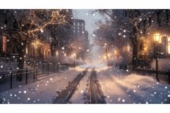 car snowy city road Product Image 1