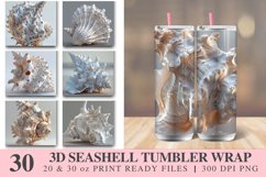 3D Seashell Tumbler wrap Bundle Product Image 1